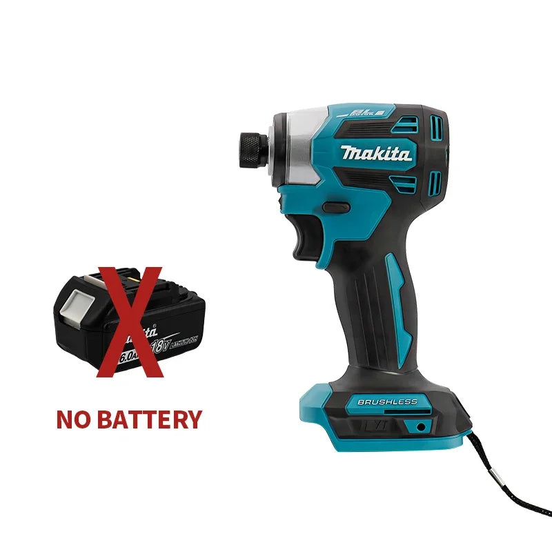 Makita DTD173 18V LXT Cordless Brushless Impact Driver 180 N·M Wood Bolt T-Mode Electric Drill Rechargeable Power Tools