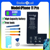 High Cpacity Cell + 7037 TI Ultra Battery Replacement for iPhone StellarXcell11 13mini 15 IP14 Pro Max 12 16 16pro 16promax