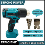 Fit Makita 18V Cordless Heat Gun Adjustable Temperature Hot Air Gun Industrial Handheld Electric Heat Gun for Makita Battery