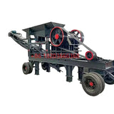 Customized Mobile Jaw Crusher Truck Construction Waste Crushing Station Rock Granite Crusher Stone Sand Making Machine 1 Year