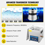SucceBuy 10L 30L Ultrasonic Cleaner 28/40khz Dual Frequency Digital Portable Washing Machine Ultrasound Cleaner Home Appliance