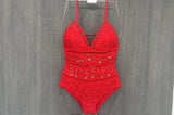 2025 Women's swimwear: Sexy, cut-out, backless, high-waisted, hot spring bikini, one-piece solid color, fashionable