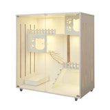 Solid Wood Cages Super Large Cat Villa Double-storey Cat Cage House Home Luxury Nest Cat Cabinet Indoor Pet  House