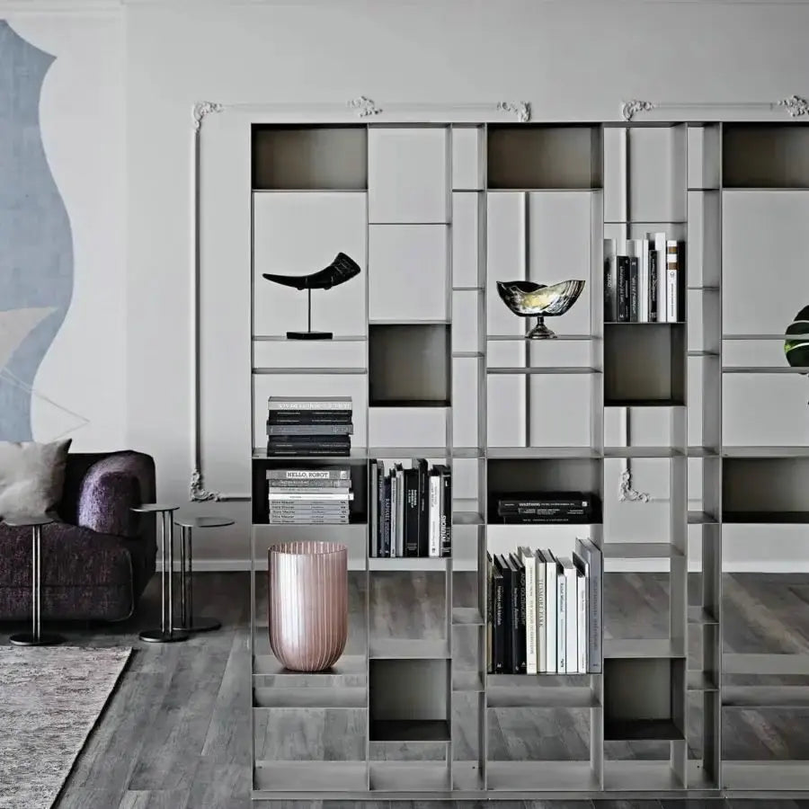 #Modern Modular Metal Bookcase Commercial Furniture Horizontal Vertical Stackable Bookshelf Hotel Office Shelves for Living Room