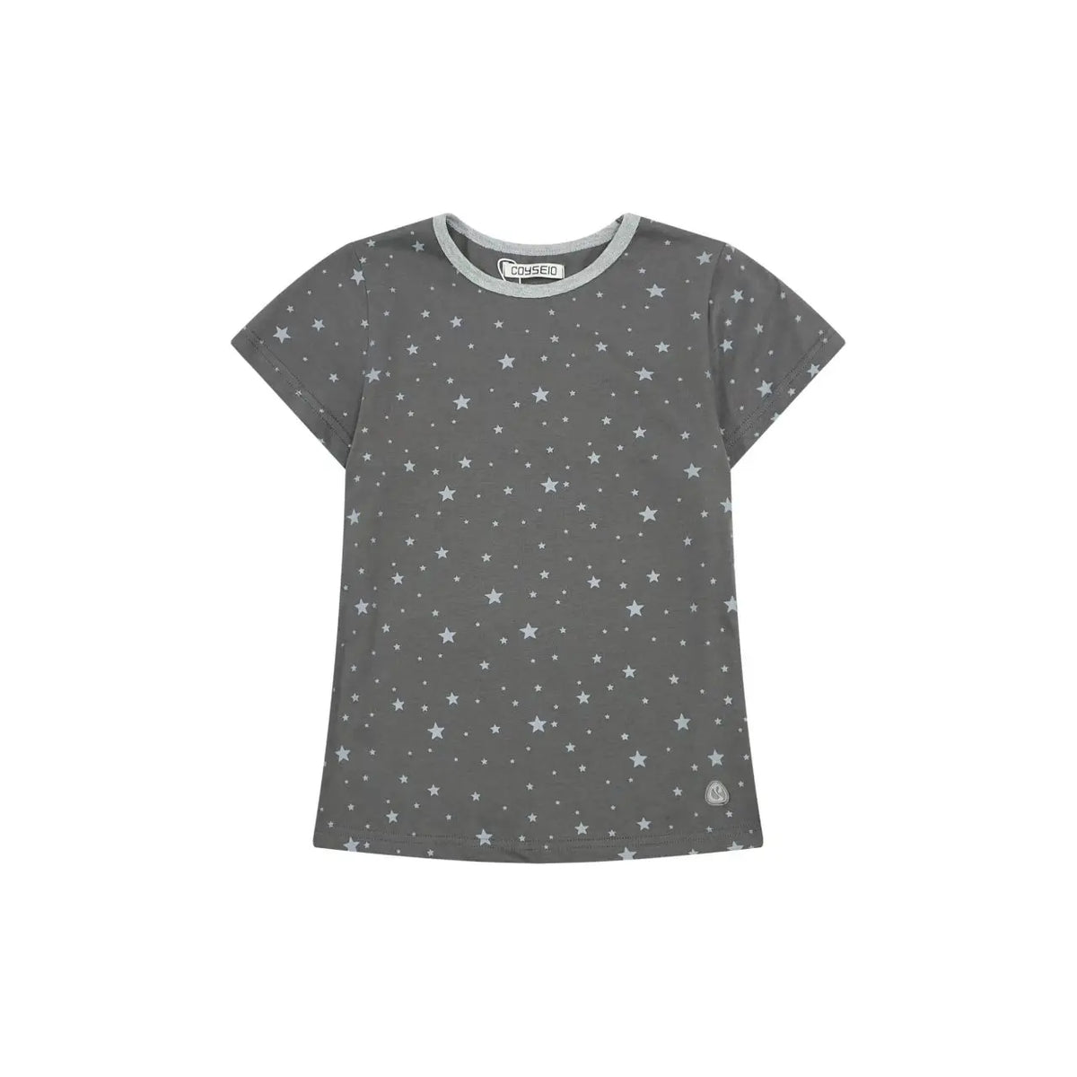 COYSEIO Star Printed Short Sleeve Women's New Style Small Cloth Doll Co Branded Shoulder Loose T-shirt for Women