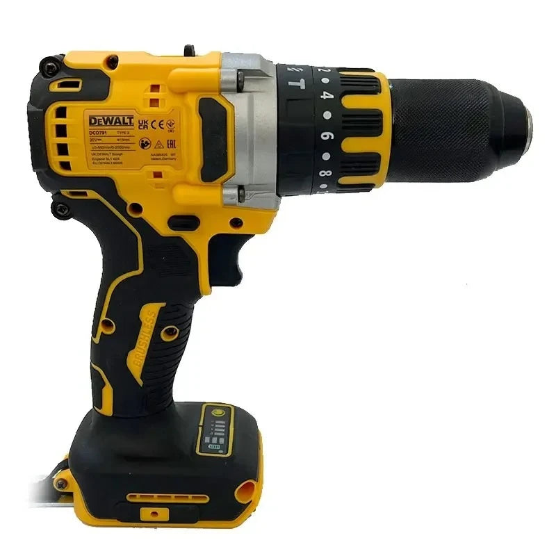 DEWALT DCD791 18V-20v  Compact Cordless Drill Brushless Motor Drill Screwdriver Multi functional Drive Screwdriver Electric Tool