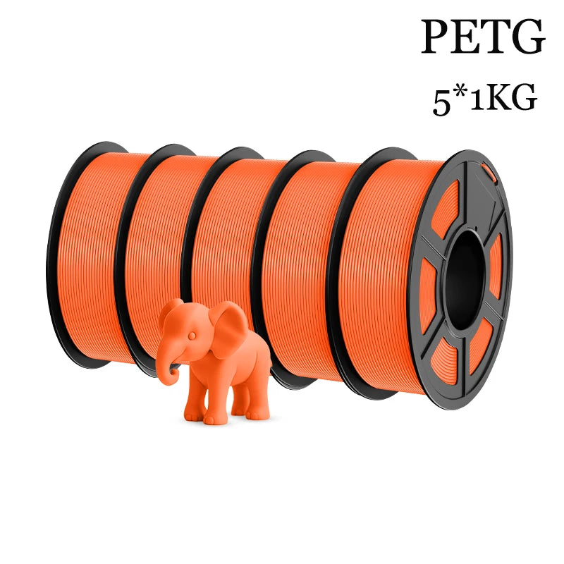 TECBEARS PETG 3D Printer Filament 5KG 1.75mm petg Multi color combination set FDM 3D Printer Materials DIY Gift From US UK DE