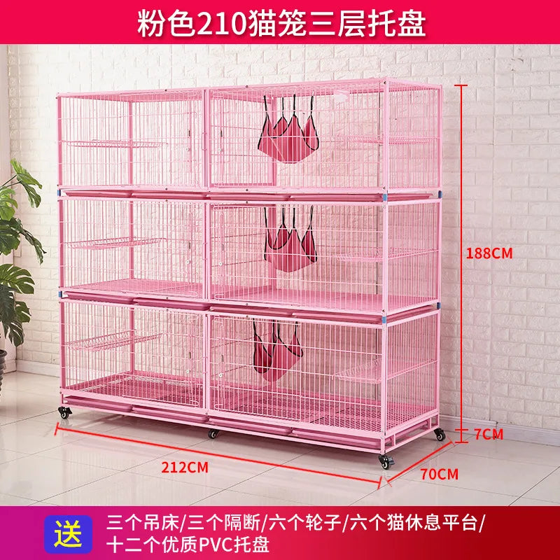 Cat cage Pet foster cage Inpatient cage Isolation cage Multi-layer cat cage Display cage