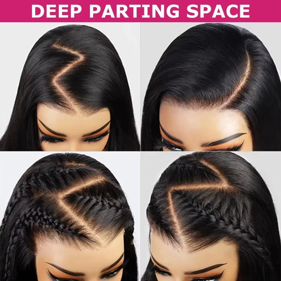 5x5 Glueless Wigs Human Hair Wear and Go Straight Lace Front Wig 4x4 HD Transparent Pre Cut Lace Frontal Wigs for Women