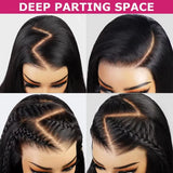 5x5 Glueless Wigs Human Hair Wear and Go Straight Lace Front Wig 4x4 HD Transparent Pre Cut Lace Frontal Wigs for Women
