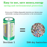 1-30PCS LiitoKala Ni-D10000 1.2V D R20 Size Battery D Cell 10000mAh Huge Capacity Ni-MH Rechargeable D Batteries for Gas Stoves