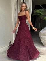 2026 Floral Embroidery Maxi Dress for Women Summer Party Prom Gowns Sexy Backless Suspender Dresses French Style Evening Dress