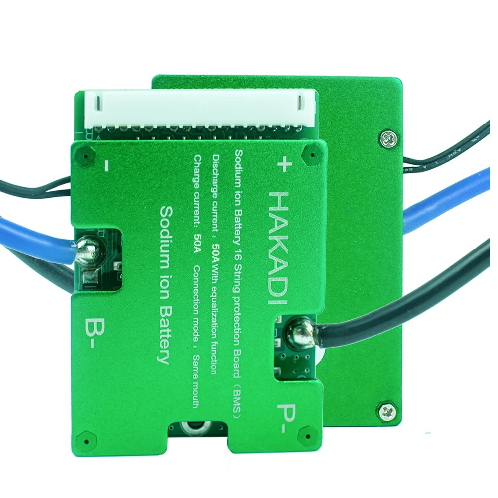 HAKADI Sodium-ion BMS 4-16S 50A 100A 150A 200A Bluetooth BMS For DIY Na-ion Battery Pack For Solar System Boat RV