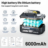 Original Makita 18V 6.0Ah Li-ion Battery, BL1860B LXT Lithium Ion Replacement Power Tool Battery.