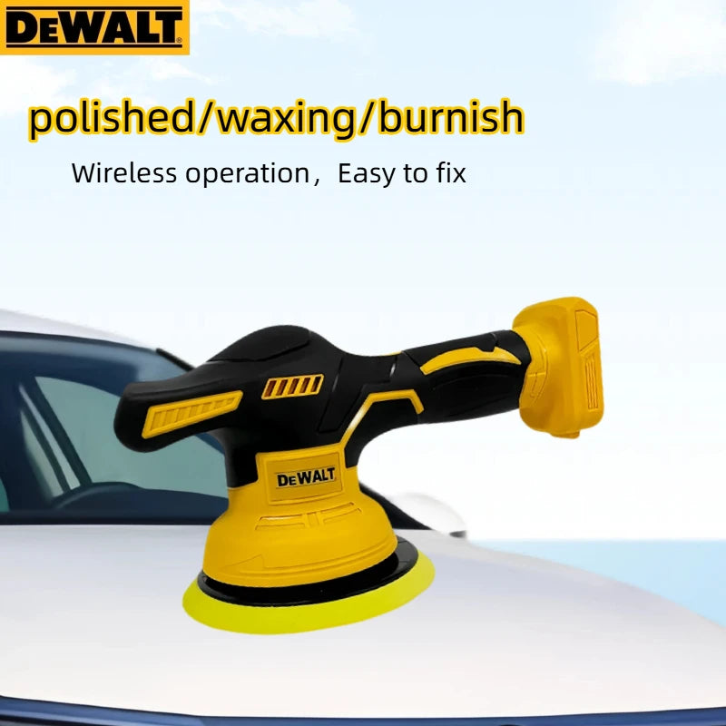 Dewalt 8-Speed Digital Display Cordless Car Polisher: Smart Speed Control for Waxing (20V Battery Compatible)