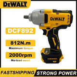 Dewalt DCF892 812N.m Brushless Electric Wrench 1/2 Inch Cordless Impact Driver High Torque Three Speed Auto Repair Power Tools