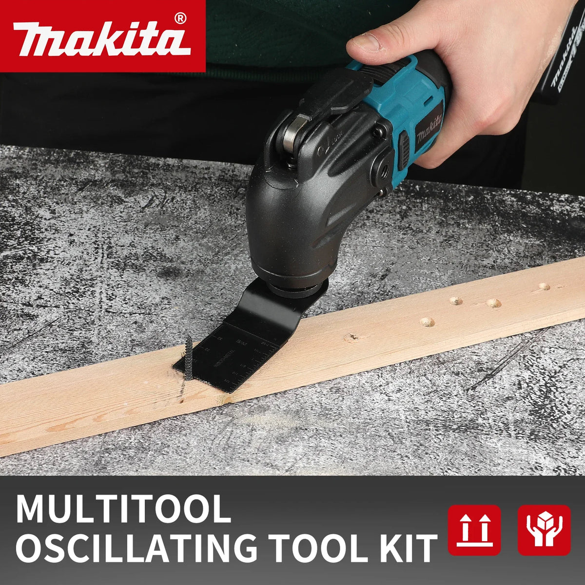 Makita 18V Brushless Oscillating Multi Tool - Quick Release Electric Trimmer Renovator Tool with Variable Speed