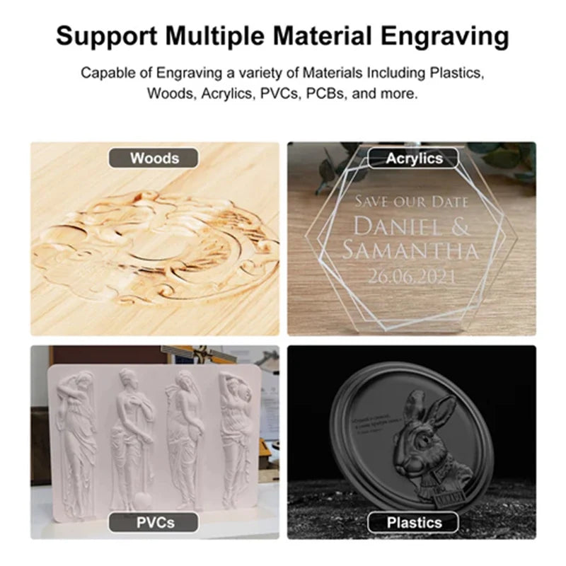 Twotrees TTC3018 CNC Engraver Machine GRBL Control Milling Router DIY Cutting 3-axis PCB PVC Mini Wood Engraving Machine