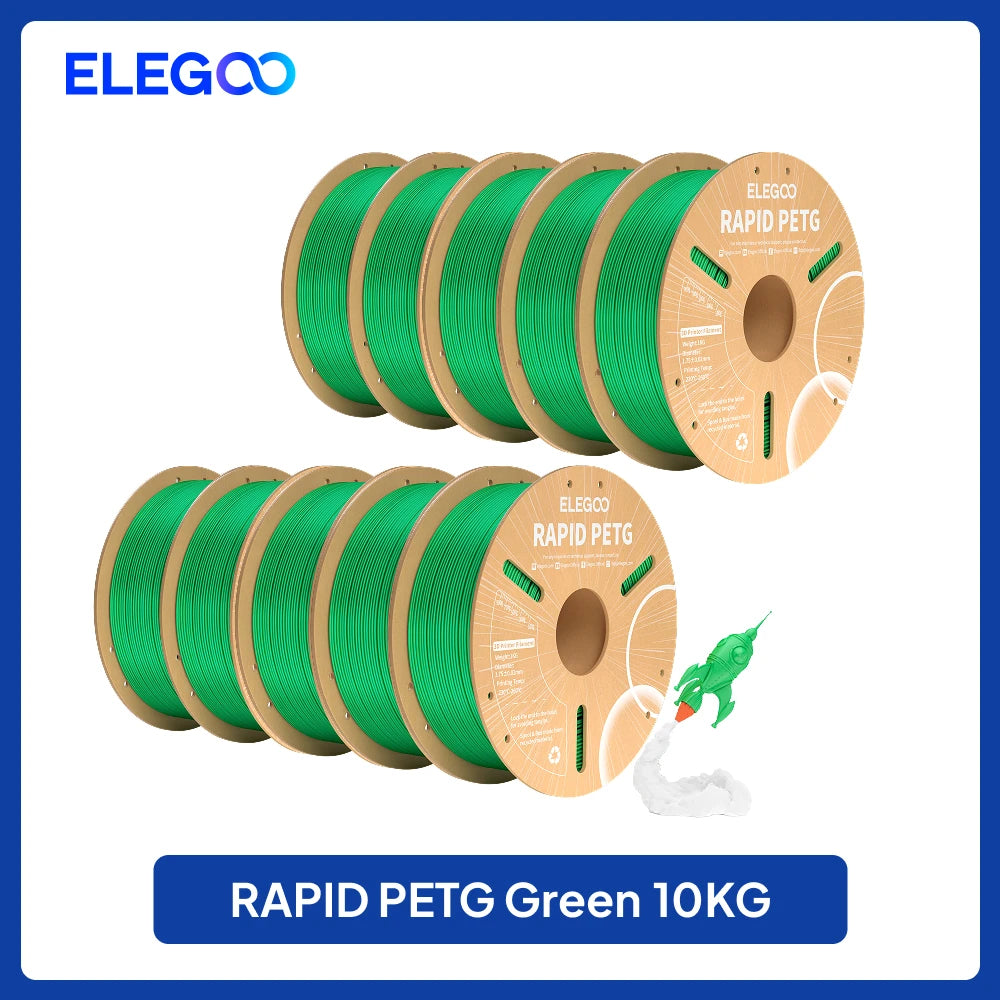 ELEGOO 4KG/5KG/10KG 1.75mm Rapid PETG Filament