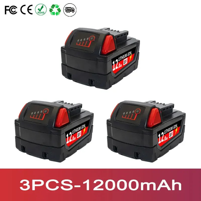 9.0Ah/12.0Ah/6.0A M18 18V Replacement For Milwaukee M18B5 XC Li-ion battery Charger, BR, 48-11-1815 2604-20 48-11-1850 charger