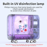 Eco-Friendly Plastic Pet Dryer For Cats & Dogs-Low Noise Grooming Box With Temperature Control & Timer