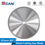 XCAN Metal Cutting Blade 355mm(14 Inch) x25.4mm 66 90T Carbide Circular Saw Blade For Aluminum Iron Steel Metal Cutting Disc