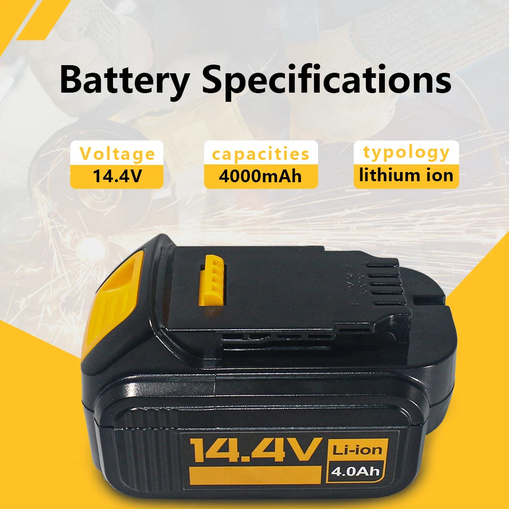 For DeWalt DCB143H 14.4V 3Ah-6Ah 4S2P Lithium Battery for Dewalt Batteries Tools DCB140 DCB142 DCD735L2 DCF835C2 DCF835L2 DCL030