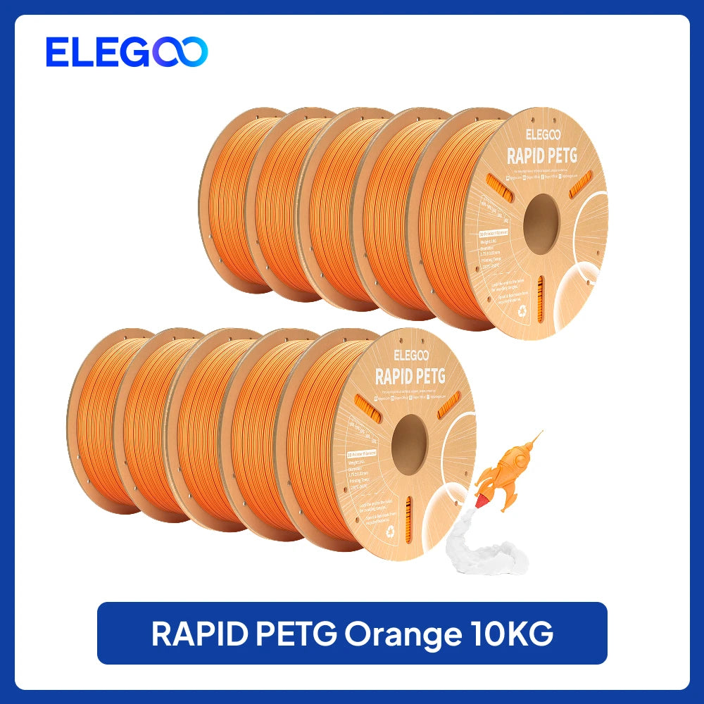 ELEGOO 4KG/5KG/10KG 1.75mm Rapid PETG Filament