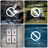 Dumfume 24V 100Ah LiFePO4 Lithium Battery With 100A BMS 2560W Power Output Solar Off-grid Systems Trolling Motor RV Home Backup