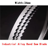 Width34mm woodworking Cutting Saw Blades Used in sawmills Vertical Alloy Band Saw Blade OEM customized bandsaw blade