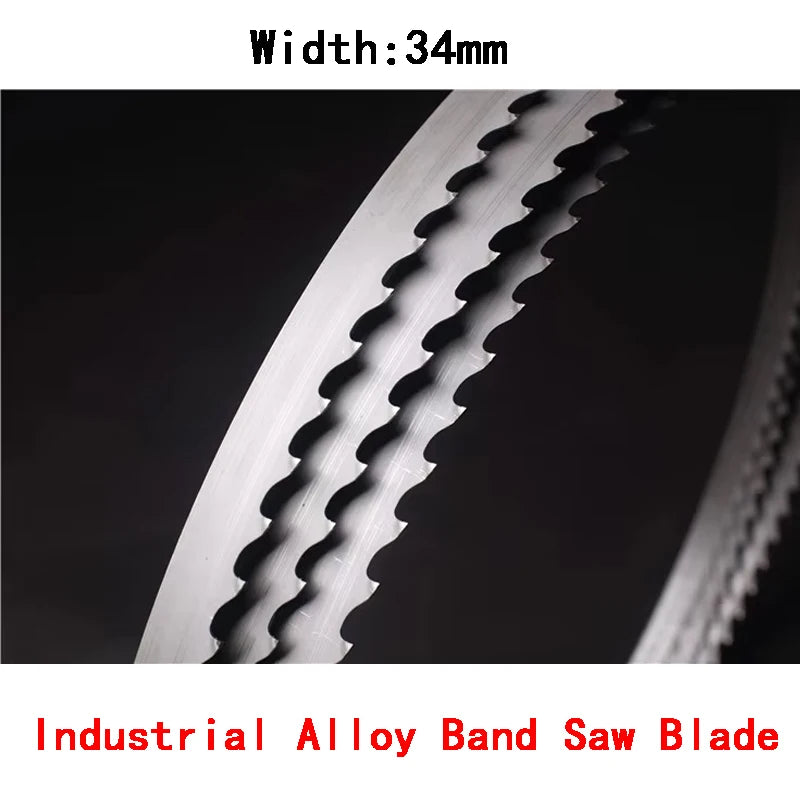Width34mm woodworking Cutting Saw Blades Used in sawmills Vertical Alloy Band Saw Blade OEM customized bandsaw blade