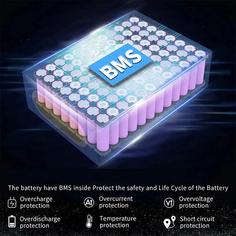 Electric Bicycle 48V 750w Li-ion Battery 20ah 1000w Akku 14 30ah 40ah 1500w Bateria Para 35 50ah 2000w Litio Electric Bike Accu
