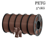 TECBEARS PETG 3D Printer Filament 5KG 1.75mm petg Multi color combination set FDM 3D Printer Materials DIY Gift From US UK DE