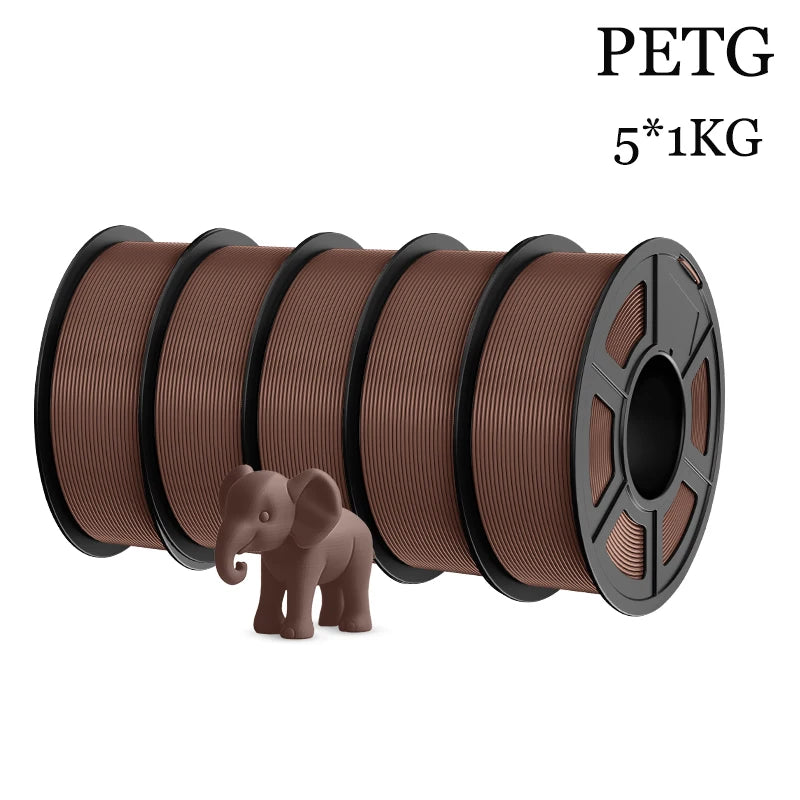 TECBEARS PETG 3D Printer Filament 5KG 1.75mm petg Multi color combination set FDM 3D Printer Materials DIY Gift From US UK DE
