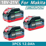 21V 6/9/12AH For Makita 18V Battery Power Tools Li-ion Replacement LXT BL1850 BL1860 DDF487 for 18V Screwdriver with BMS