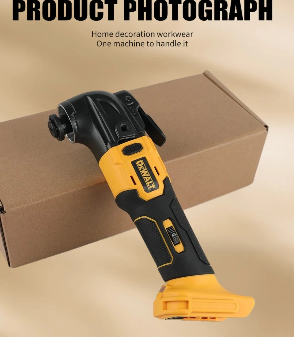 DEWALT Brushless Cordless Oscillating Multi-Tool Kit with 5 Accessories Tool-Free Quick Change for Cutting Sanding Grout Removal