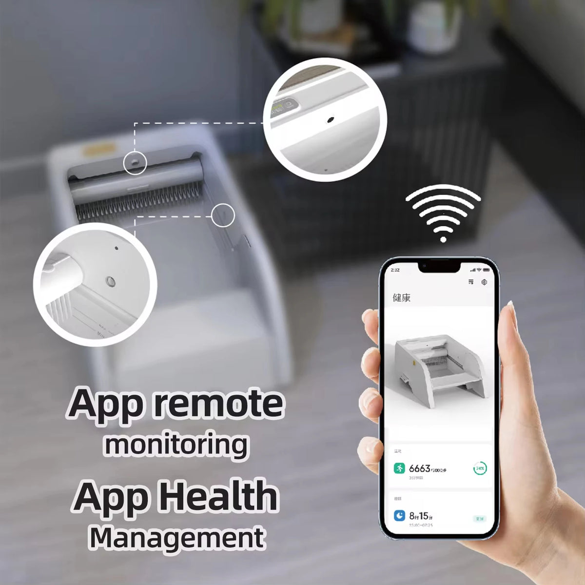 Automatic Self-Cleaning Smart Cat Litter Box WIFI APP Control Plastic Pet Toilet Open Design Smart Cat Toilet Cat Products