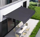 Customized Retractable Waterproof Awning Aluminum Sunshade Canopy Fully Enclosed Electrically Foldable Arm Sunshade Awning