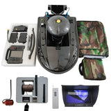 Underwater Camera 7" Monitor Carp Fishing Bait Boat Sonar Fish Finder GPS ABS Hull RC Fishing Drone Baitboat Two 15.6Ah Battery