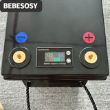 Case 12V 280AH DIY Battery Case Portable Battery Box 230AH 4S Optional 200A BMS 2A Active Balance TFT LCD Tape Bolt For RV