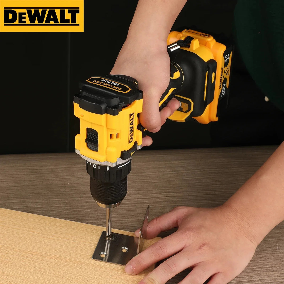 DEWALT DCD805 20V Brushless Cordless Impact Drill Electric Screwdriver 2AH 6AH Li-ion Battery Charger Full Combo Kit