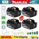 Genuine 6AH makita BL1860 18V Battery Power Tools Li-ion Replacement LXT BL1850 BL1840 for 18V Screwdriver with BMS 18V