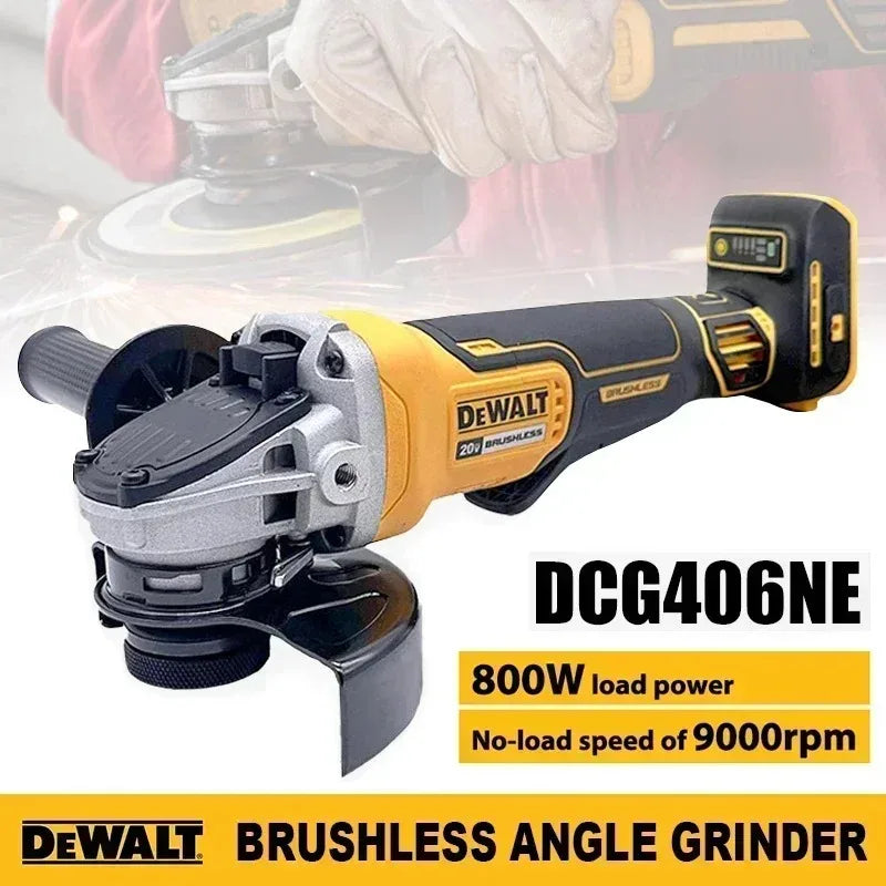 High Power  DEWALT Lithium Angle Grinder DeWALT Multifunctional Industrial Cutting Polishing Machine with Side Push Switch