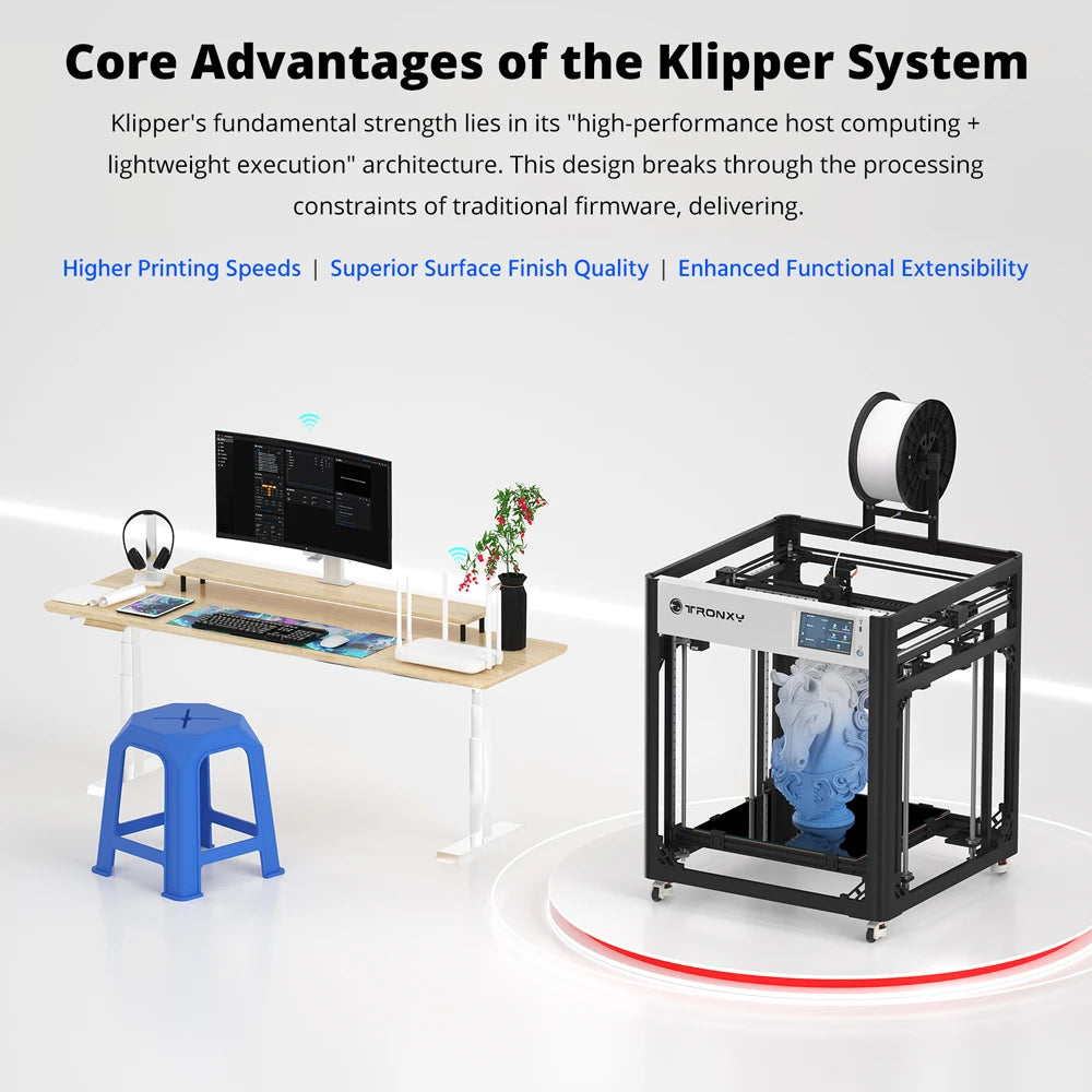 VEHO 600 PRO-V3 3D Printer Huge Printing Size 600*600*600mm Auto leveling CoreXY Structure Direct Extruder 3d Printer Kits