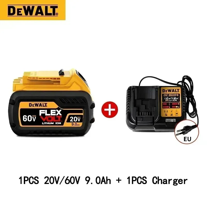 100% Original 20V 5.0Ah 6.0Ah 9.0Ah Battery Power Tool Replacement for DeWalt DCB184 DCB181 DCB182 DCB200 60V 9Ah Battery.