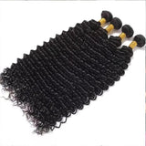 Deep Wave Brazilian Human Hair Bundles 28 30 inch Virgin Hair 3 4 Bundles For Women Sew In Quick Curly Weave Raw Hair Extensions