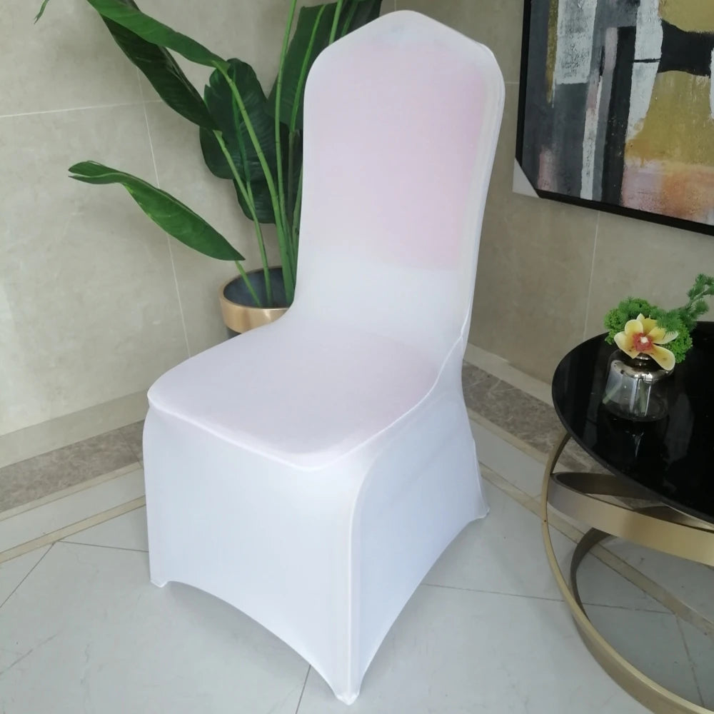 Jiaorui 20/30/50/100 Pcs Spandex Wedding Chair Seat Cover