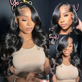 250% 13x6 Full Hd Frontal Wig Body Wave Wear And Go Glueless Human Hair Wigs For Women 7X5 Precut Lace Front Wig 30 34 inch