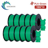 KINGROON 10KG PLA Filament For 3D Printer 1.75mm Wholesale 3d Printing Wire Materials Neatly Wound Vacuum Packaging Fast Ship