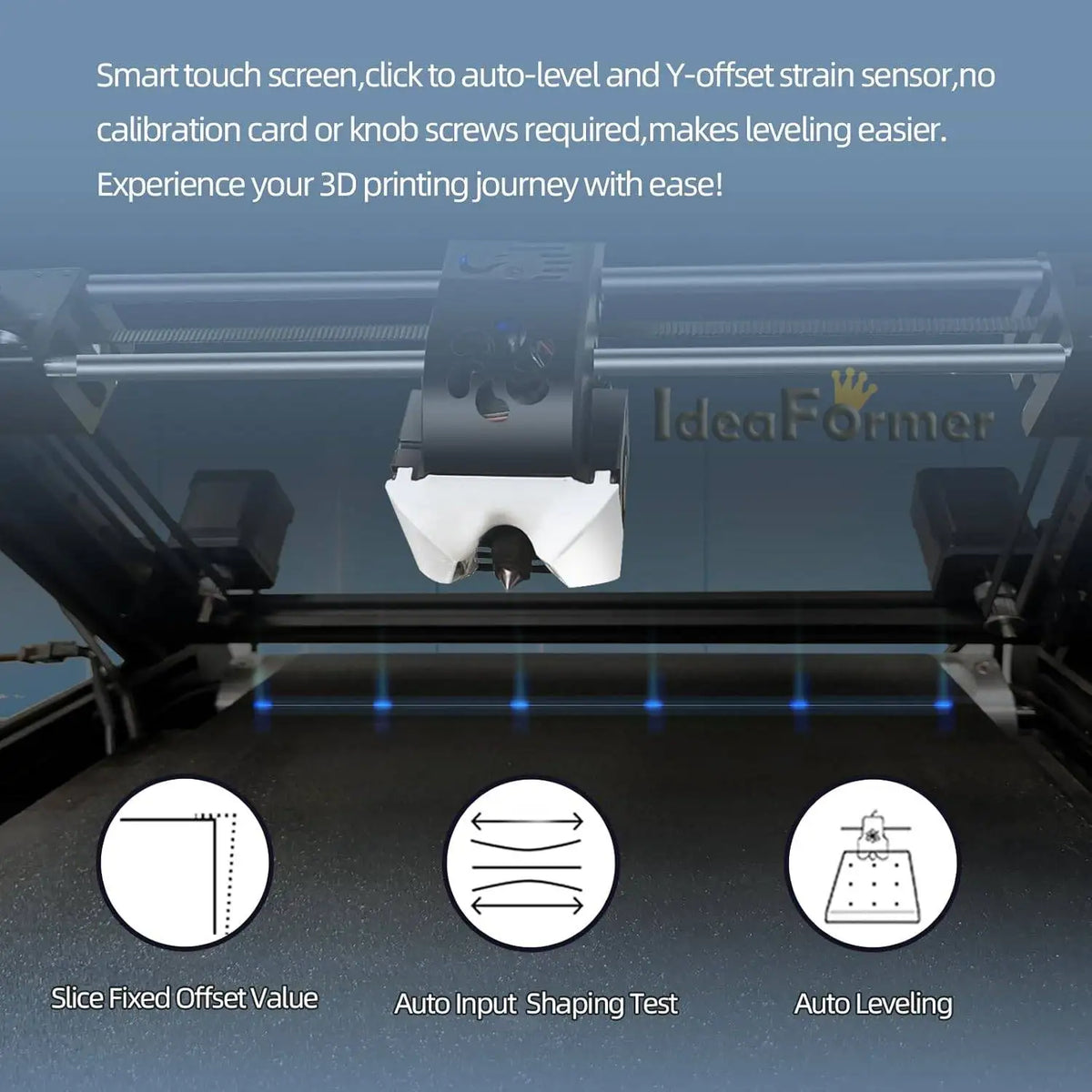 IdeaFormer IR3 V2 Conveyor Belt 3D Printer Infinite Z Axis 250x250x∞mm Core XY 400mm/s Auto Leveling Long Model Batch Printing